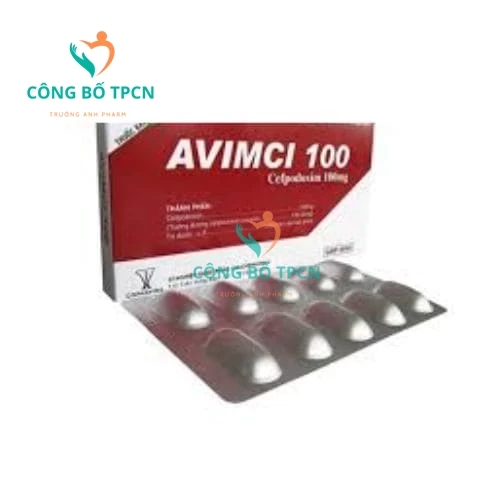 Avimci 100mg Armephaco (viên) - Thuốc điều trị nhiễm khuẩn nhẹ đến trung bình  